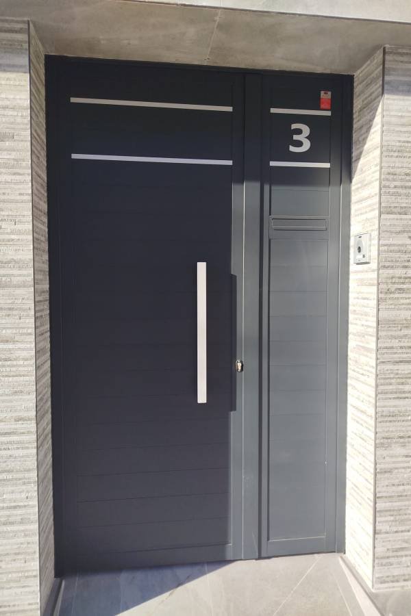 puerta entrada acero